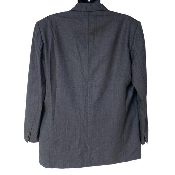 Vintage Barneys New York Blazer Bruno Gray Black Micro Check Jacket Mens Size 46 - Picture 2 of 13